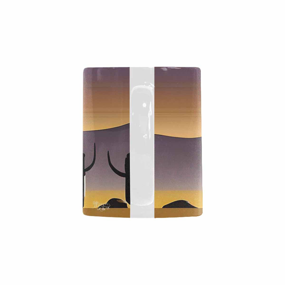 Coffee Mug, tea cup, desert scene, design 34