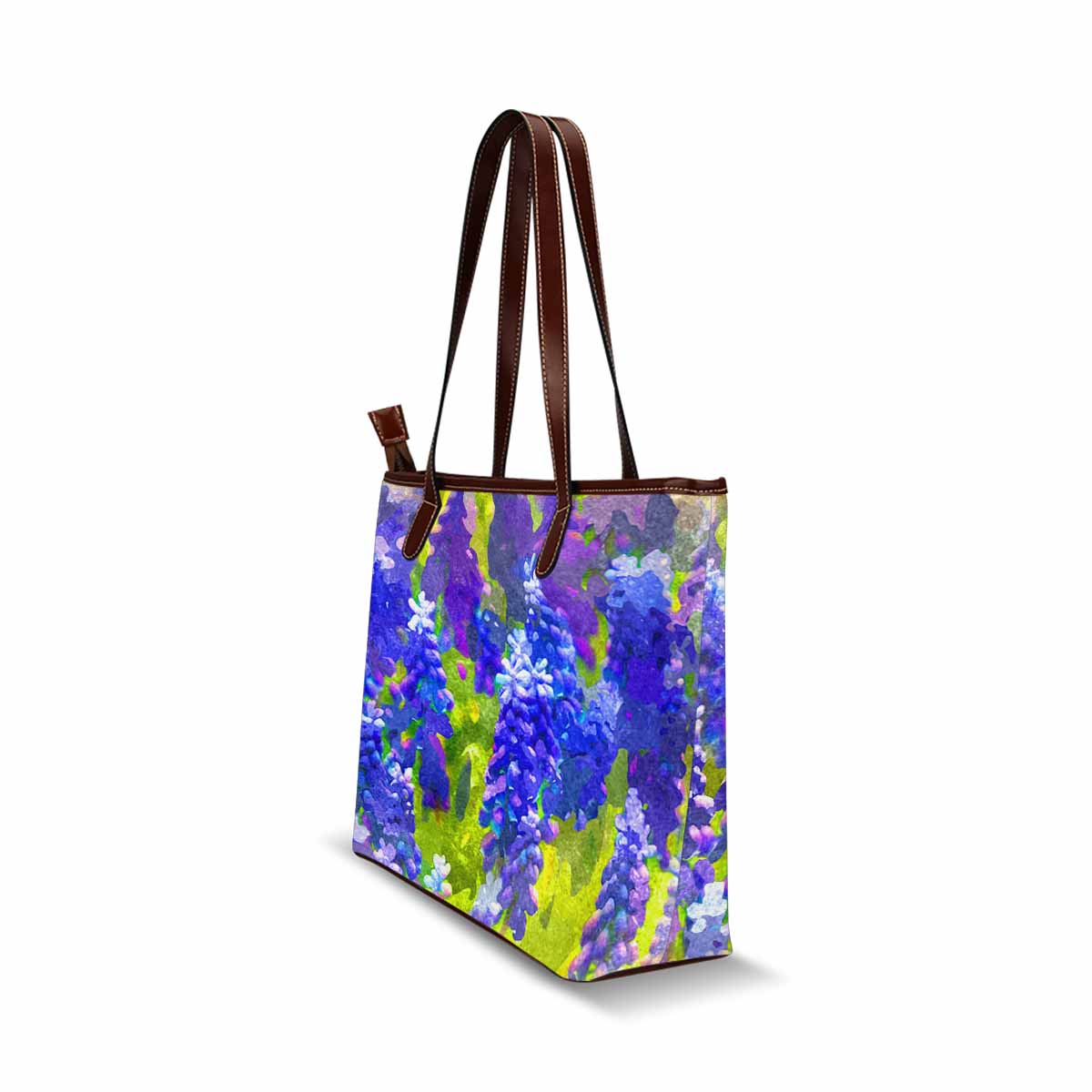 Classic Fabric handbag, watercolor floral, design 126