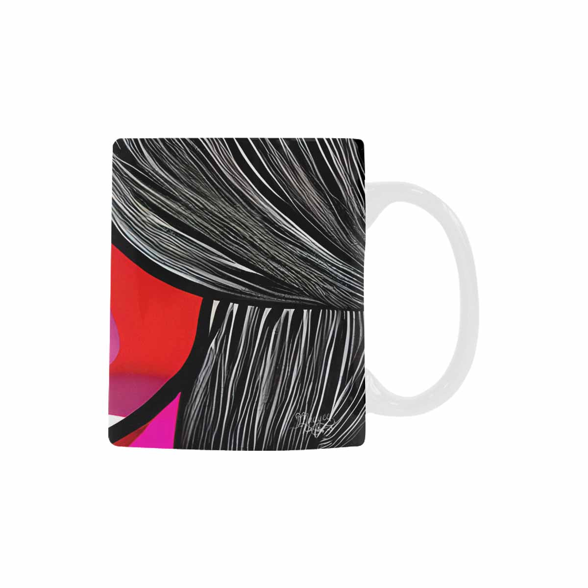 Coffee Mug, tea cup,caucasian Face, design 47