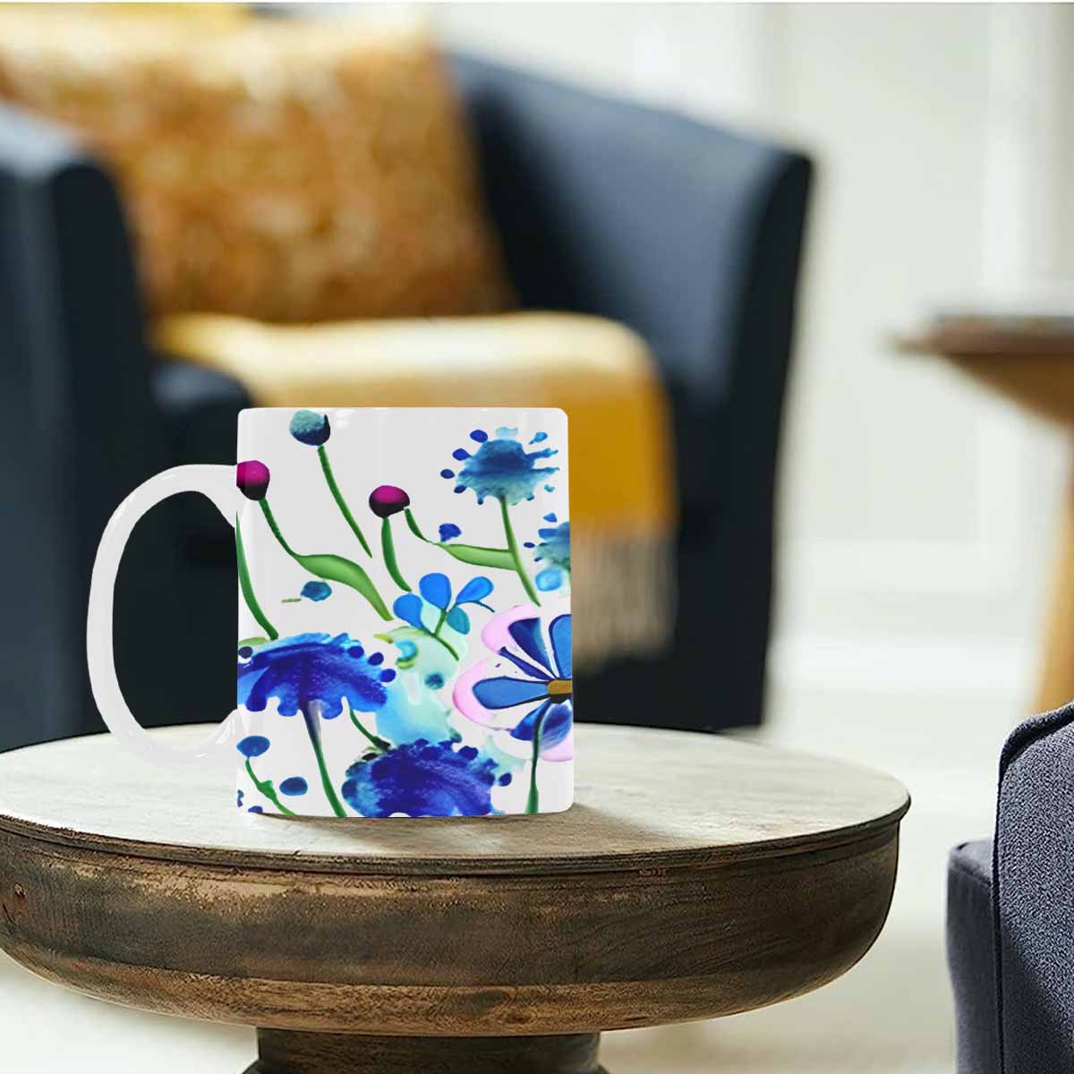 Quality Mug, coffee mug, tea cup, Bright florals, Set 1A, Design 150