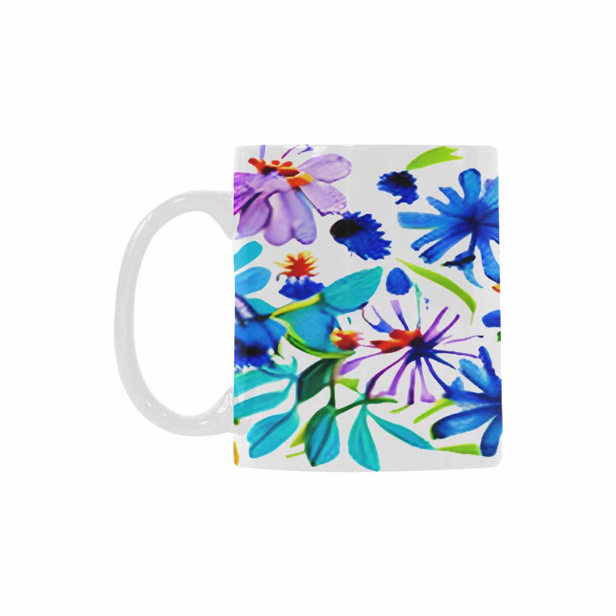 Quality Mug, coffee mug, tea cup, Bright florals, Set 1A, Design 15