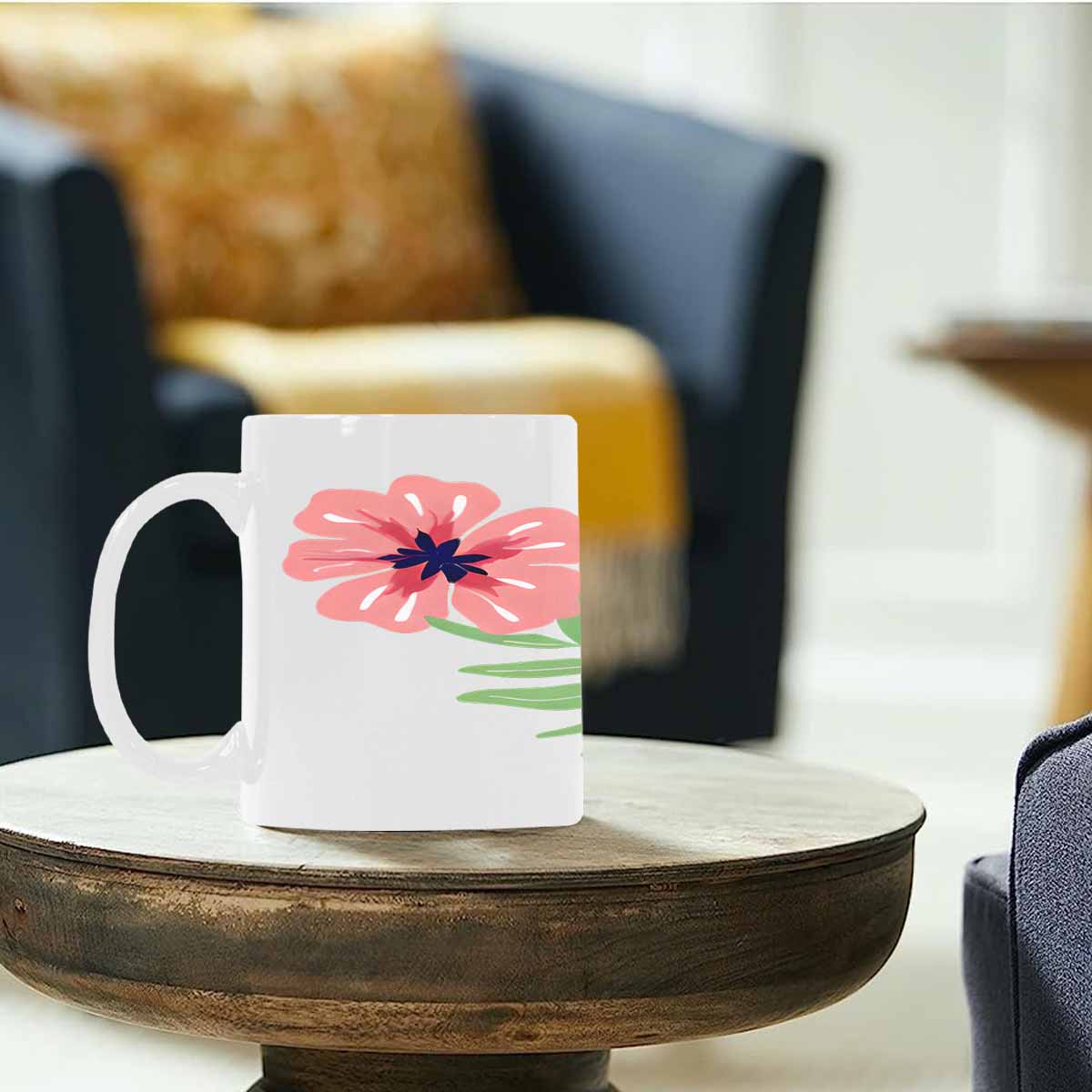 Quality Mug, coffee mug, tea cup, Bright florals, Set 2, design 97