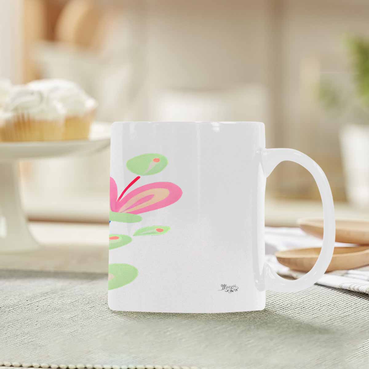 Quality Mug, coffee mug, tea cup, Bright florals, Set 2, design 61