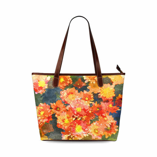 Classic Fabric handbag, watercolor floral, design 31