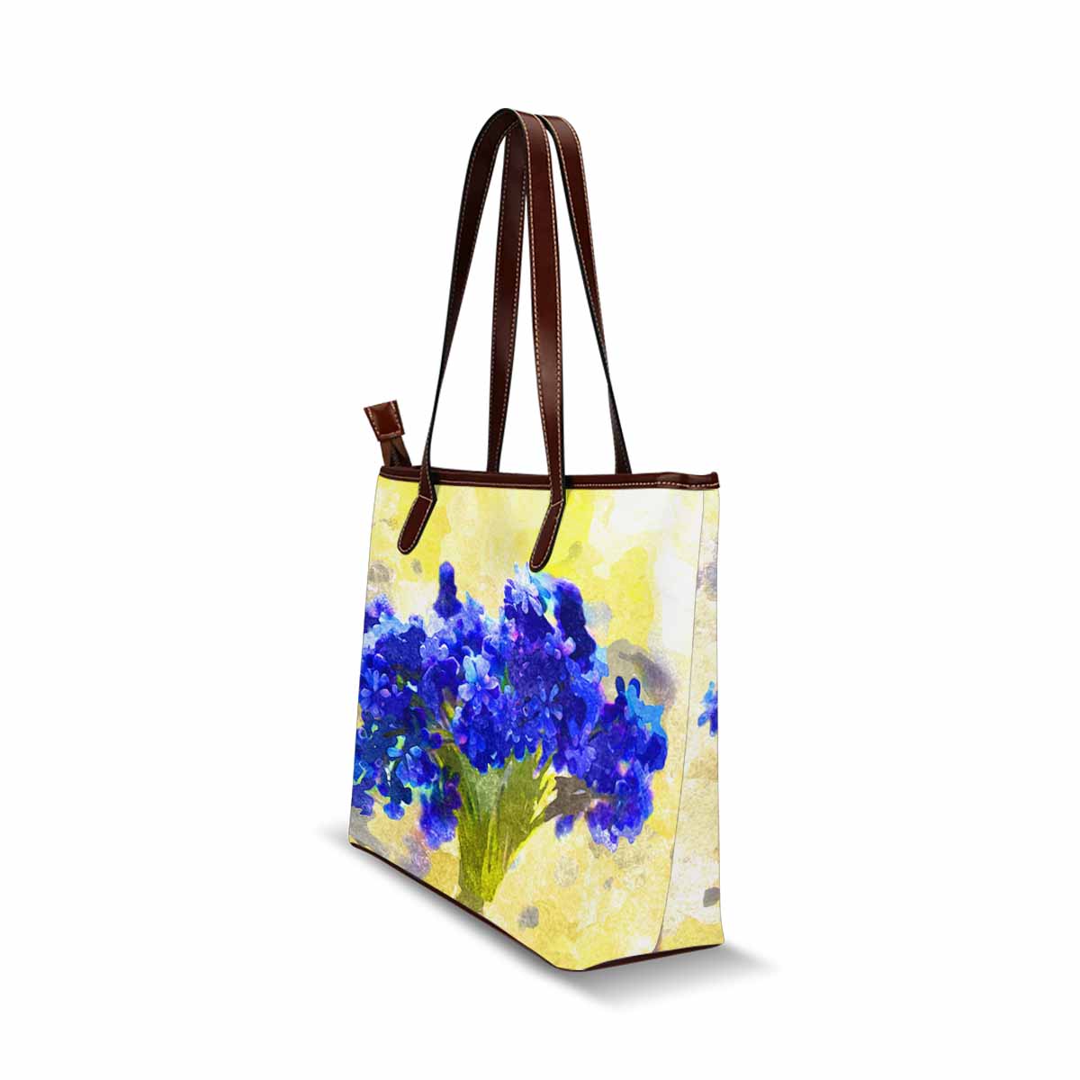 Classic Fabric handbag, watercolor floral, design 103