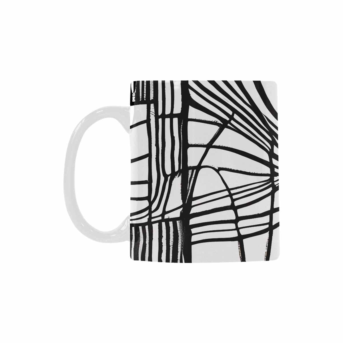 Quality Mug, coffee mug, tea cup, B & W Abstract, Set 1, design 52