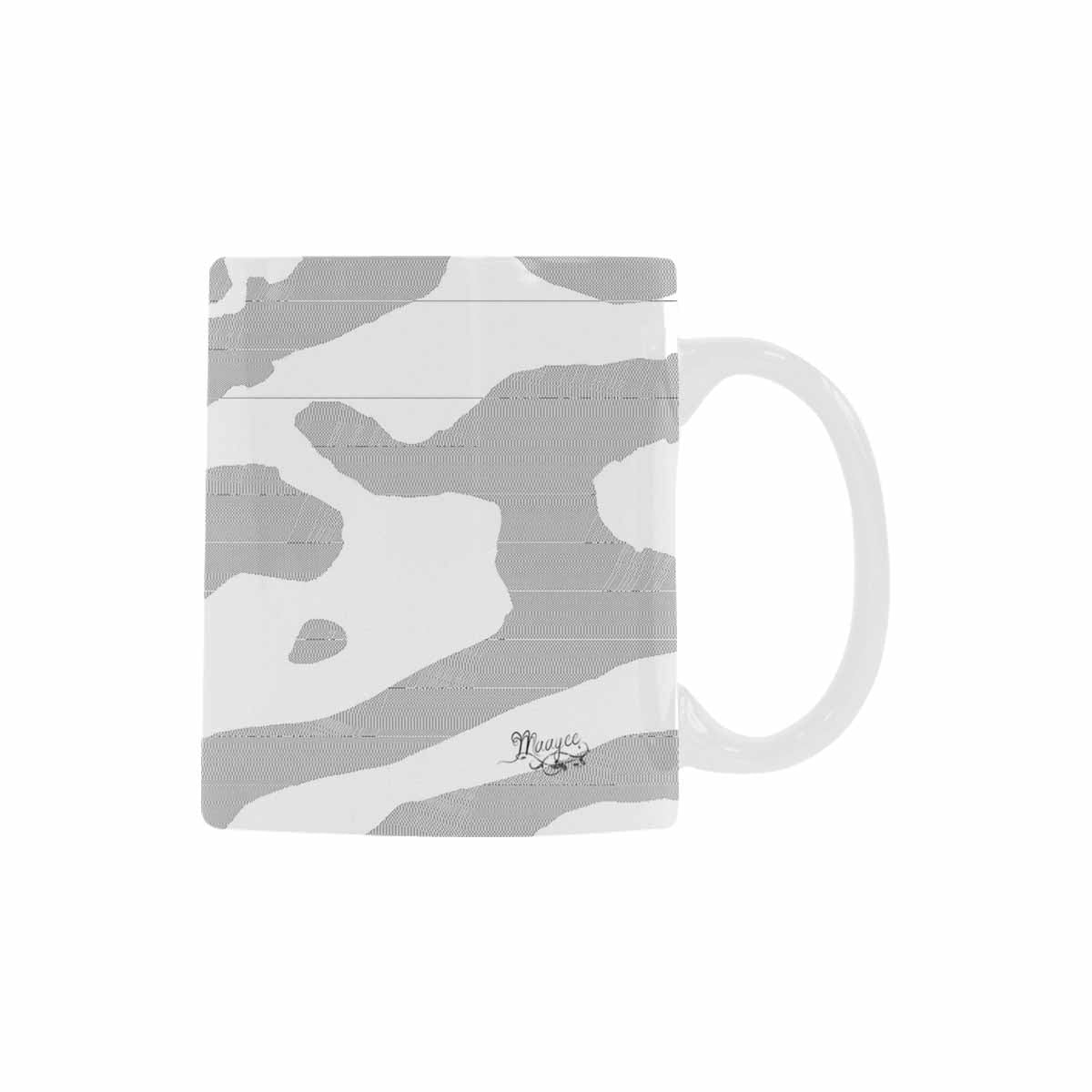 Quality Mug, coffee mug, tea cup, B & W Abstract, Set 1, design 8