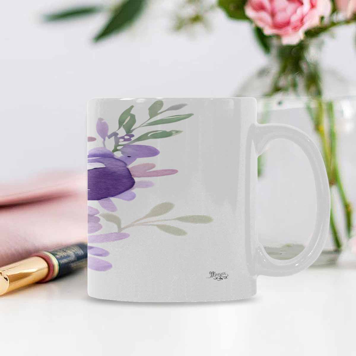Quality Mug, coffee mug, tea cup, Bright florals, Set 2, design 27