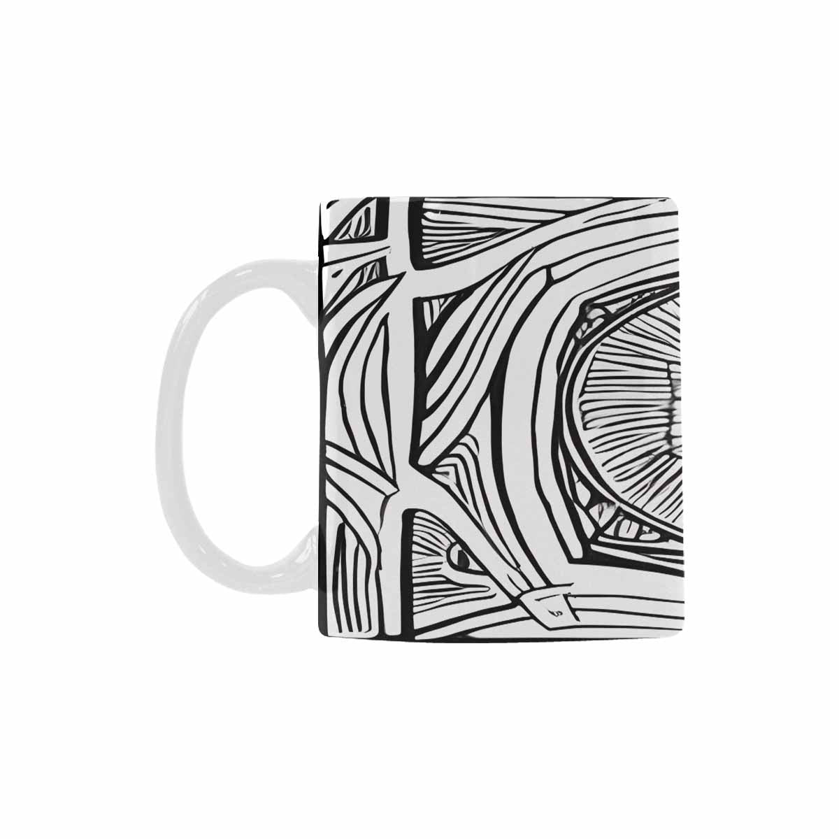 Quality Mug, coffee mug, tea cup, B & W Abstract, Set 1, design 51