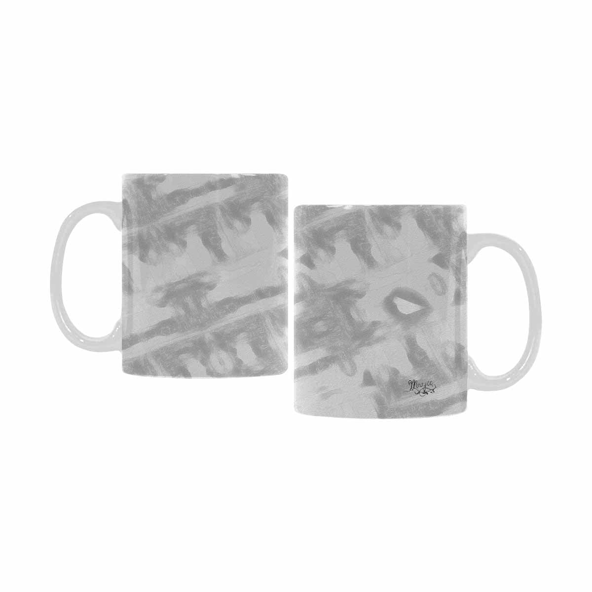 Quality Mug, coffee mug, tea cup, B & W Abstract, Set 1, design 100