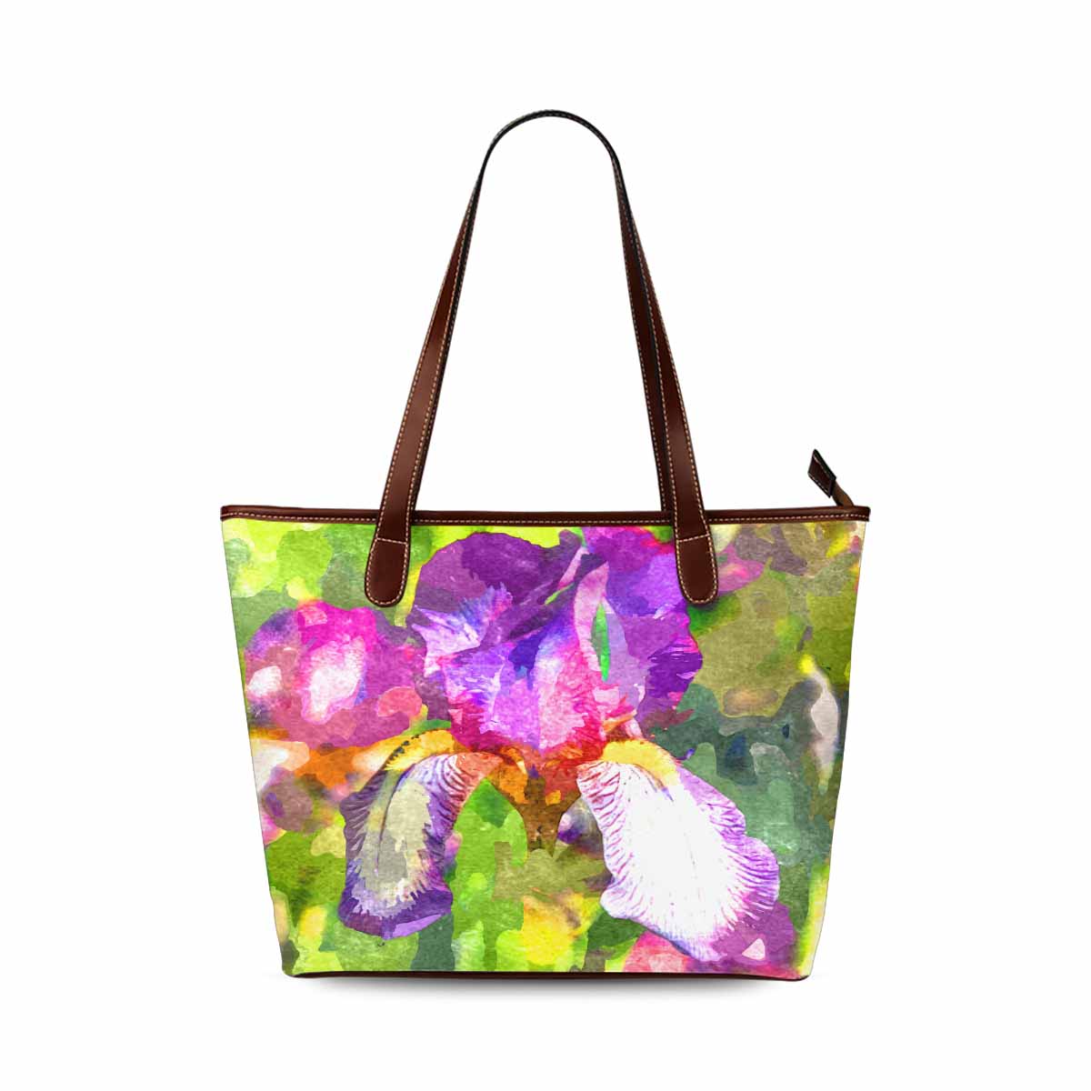 Classic Fabric handbag, watercolor floral, design 134