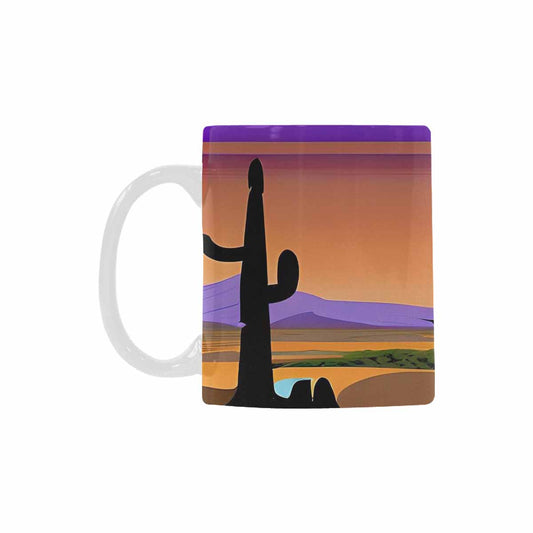 Coffee Mug, tea cup, desert scene, design 95