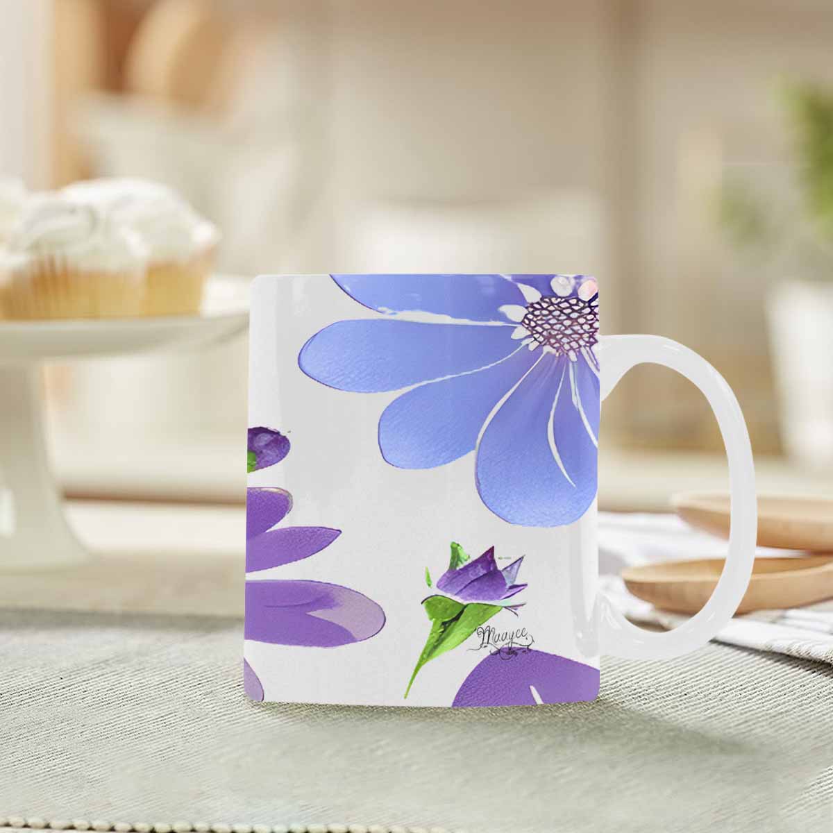 Quality Mug, coffee mug, tea cup, Bright florals, Set 1A, Design 156