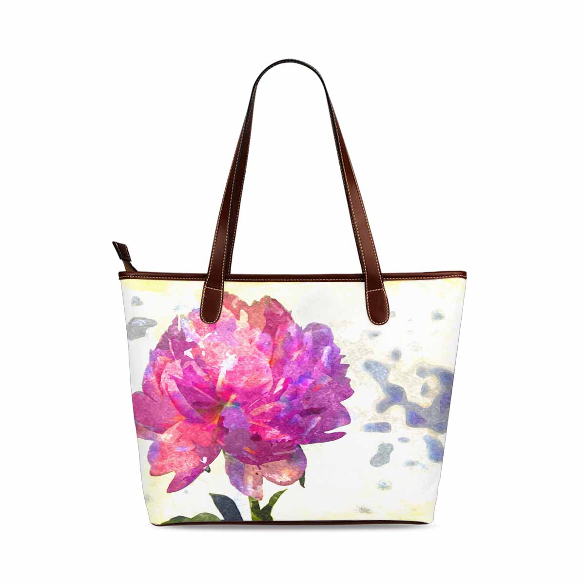 Classic Fabric handbag, watercolor floral, design 163