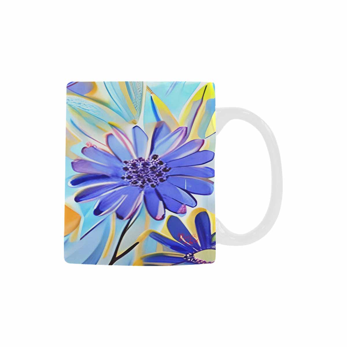 Quality Mug, coffee mug, tea cup, Bright florals, Set 1, Design 52