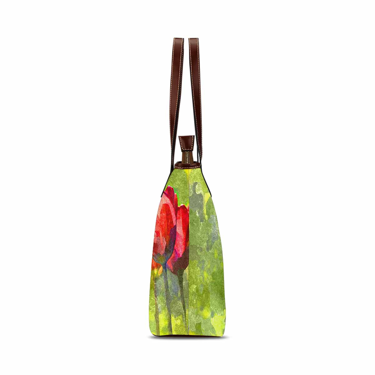 Classic Fabric handbag, watercolor floral, design 253