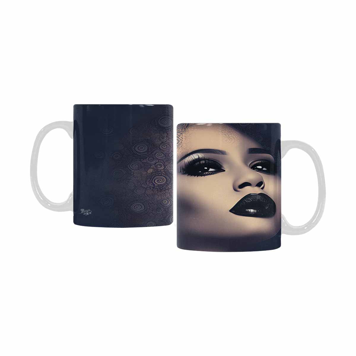 Quality Mug, coffee mug, tea cup, Black Faces, Set 1, design 62