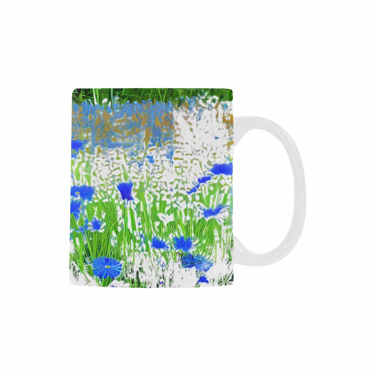 Quality Mug, coffee mug, tea cup, Bright florals, Set 1A, Design 1