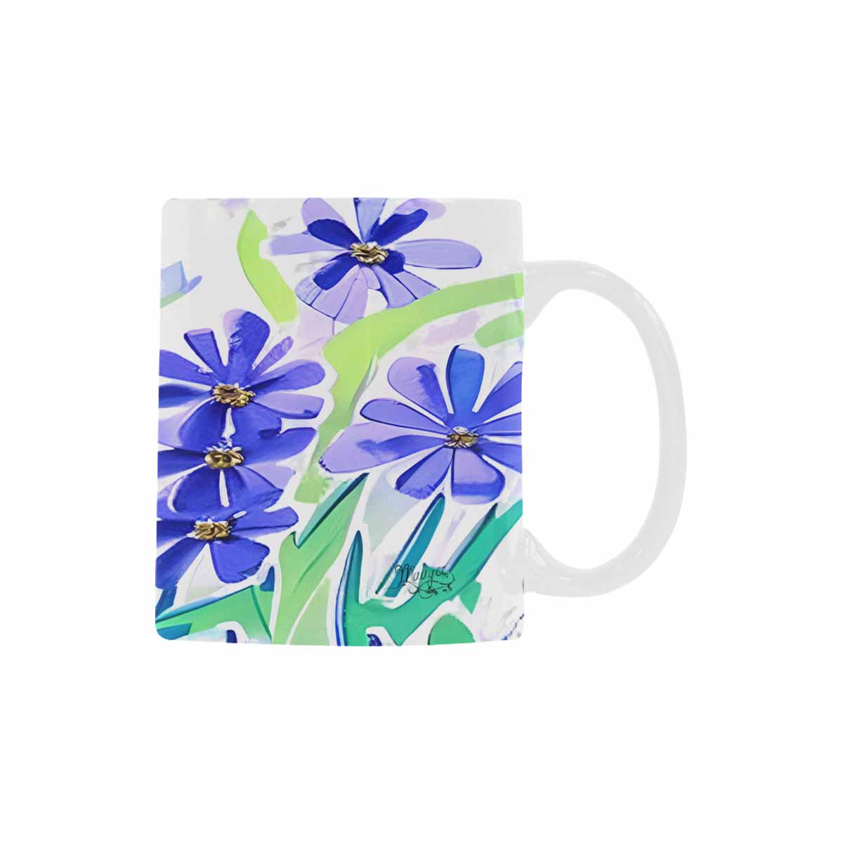 Quality Mug, coffee mug, tea cup, Bright florals, Set 1A, Design 44