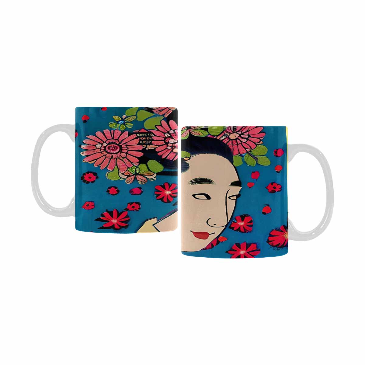 Quality Mug, coffee mug, tea cup, Asian Faces, Design 40