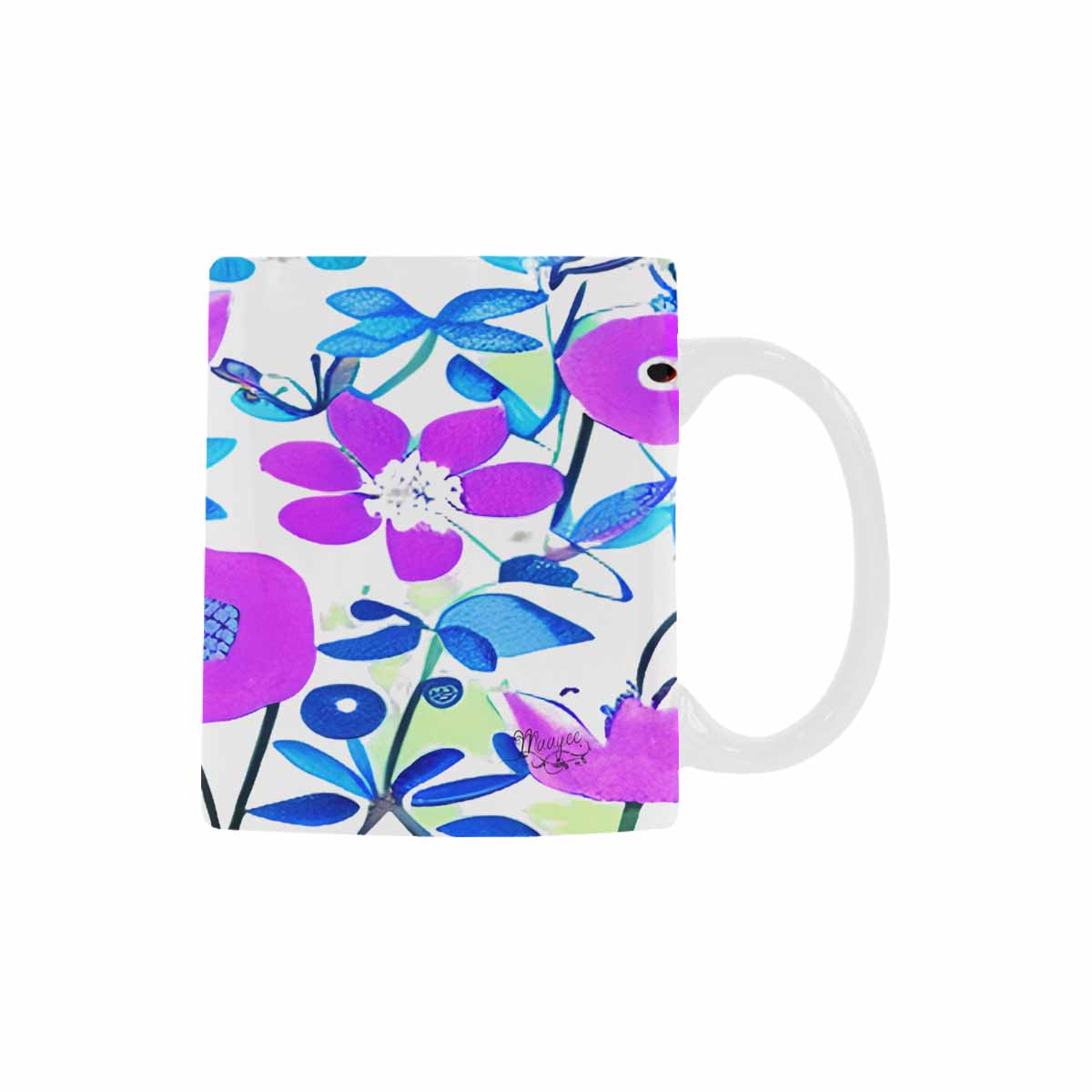 Quality Mug, coffee mug, tea cup, Bright florals, Set 1A, Design 158