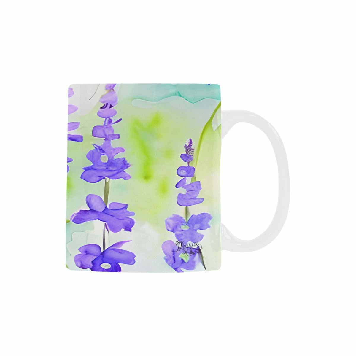 USA made Quality Mug, coffee mug, tea cup, Bright florals, Set 1, Design 106