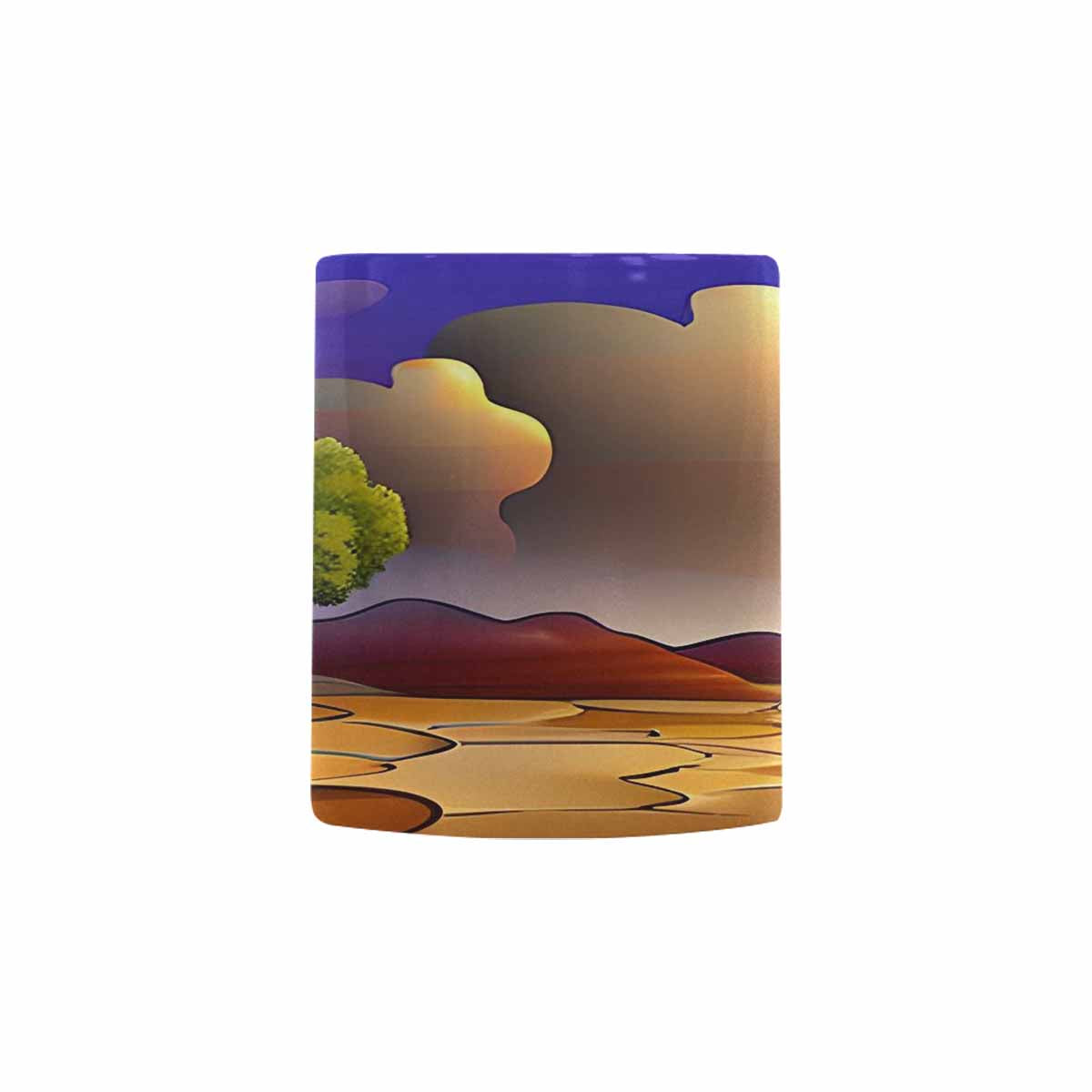 Coffee Mug, tea cup, desert scene, design 32