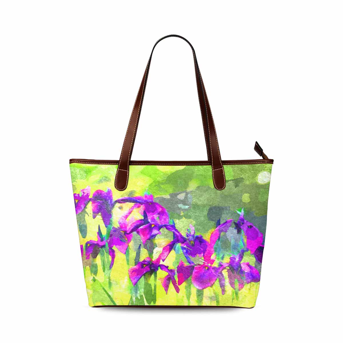 Classic Fabric handbag, watercolor floral, design 131