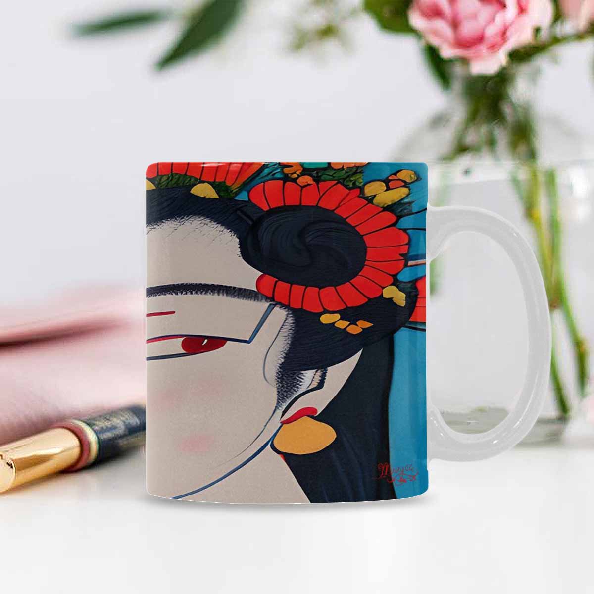 Quality Mug, coffee mug, tea cup, Asian Faces, Design 60