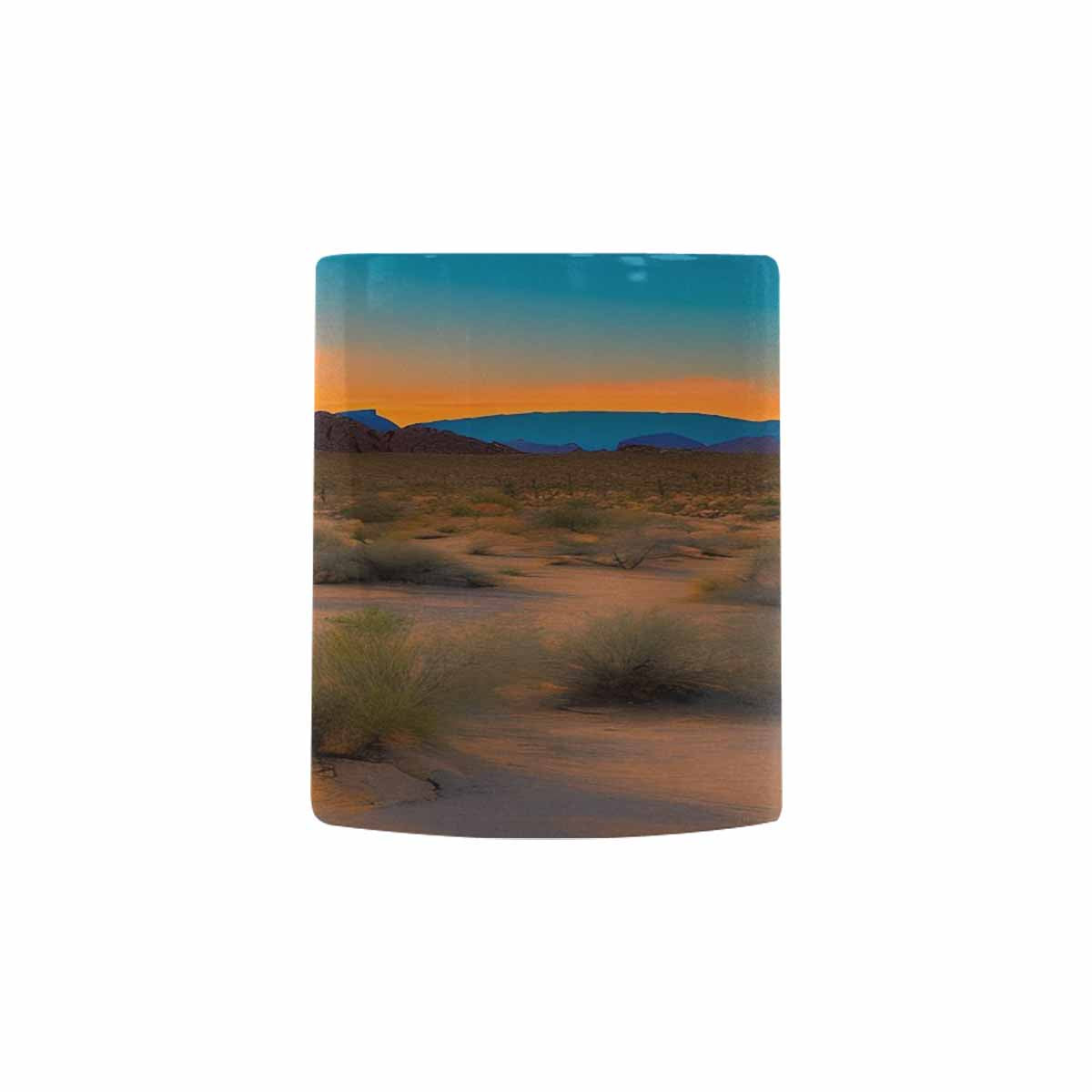 Coffee Mug, tea cup, desert scene, design 7