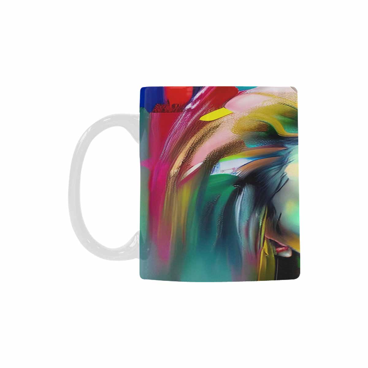 Coffee Mug, tea cup,caucasian Face, design 23