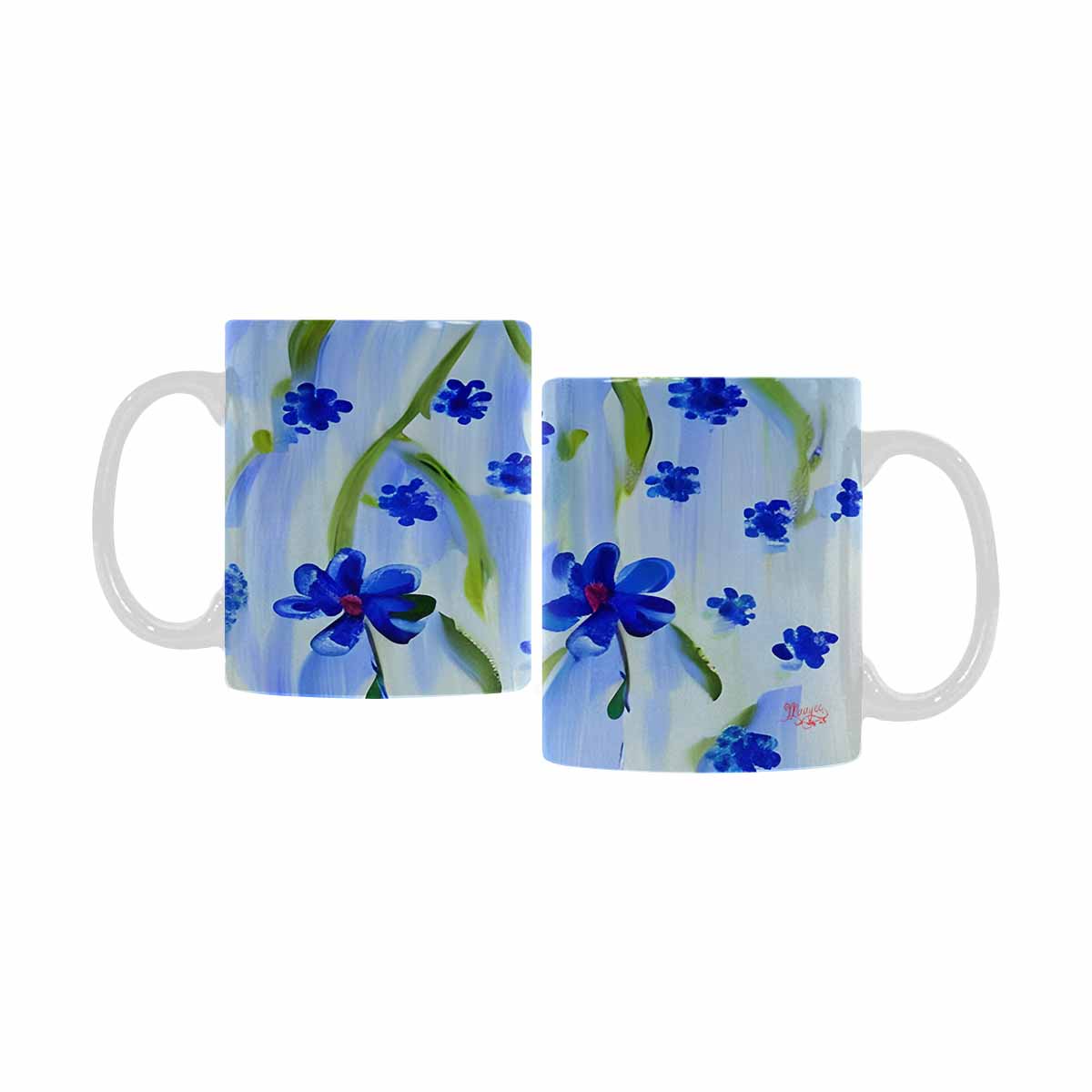 Quality Mug, coffee mug, tea cup, Bright florals, Set 1, Design 84