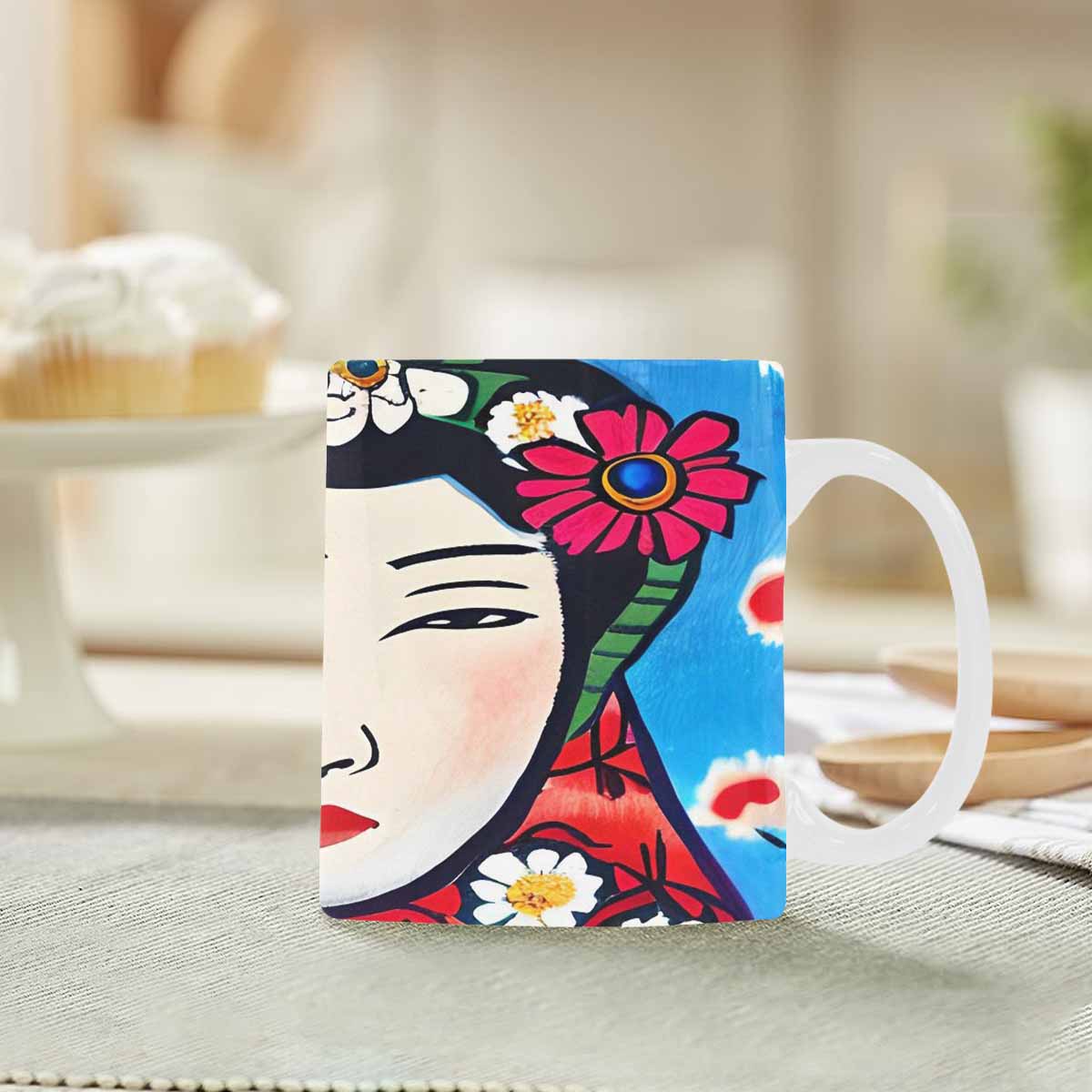 Quality Mug, coffee mug, tea cup, Asian Faces, Design 49