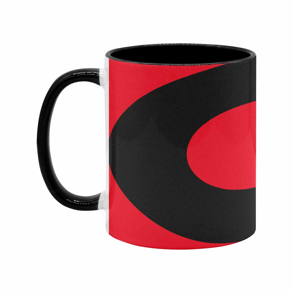 Coffee Mug, tea cup, black core, abstract, design 97