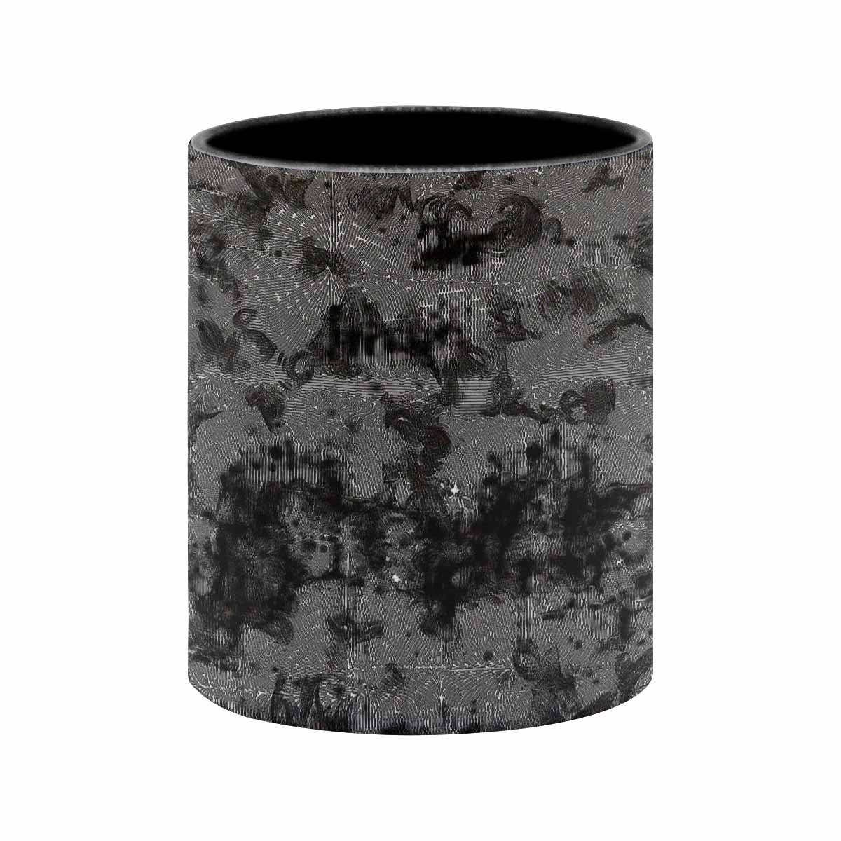 Coffee Mug, tea cup, black core, abstract, design 49