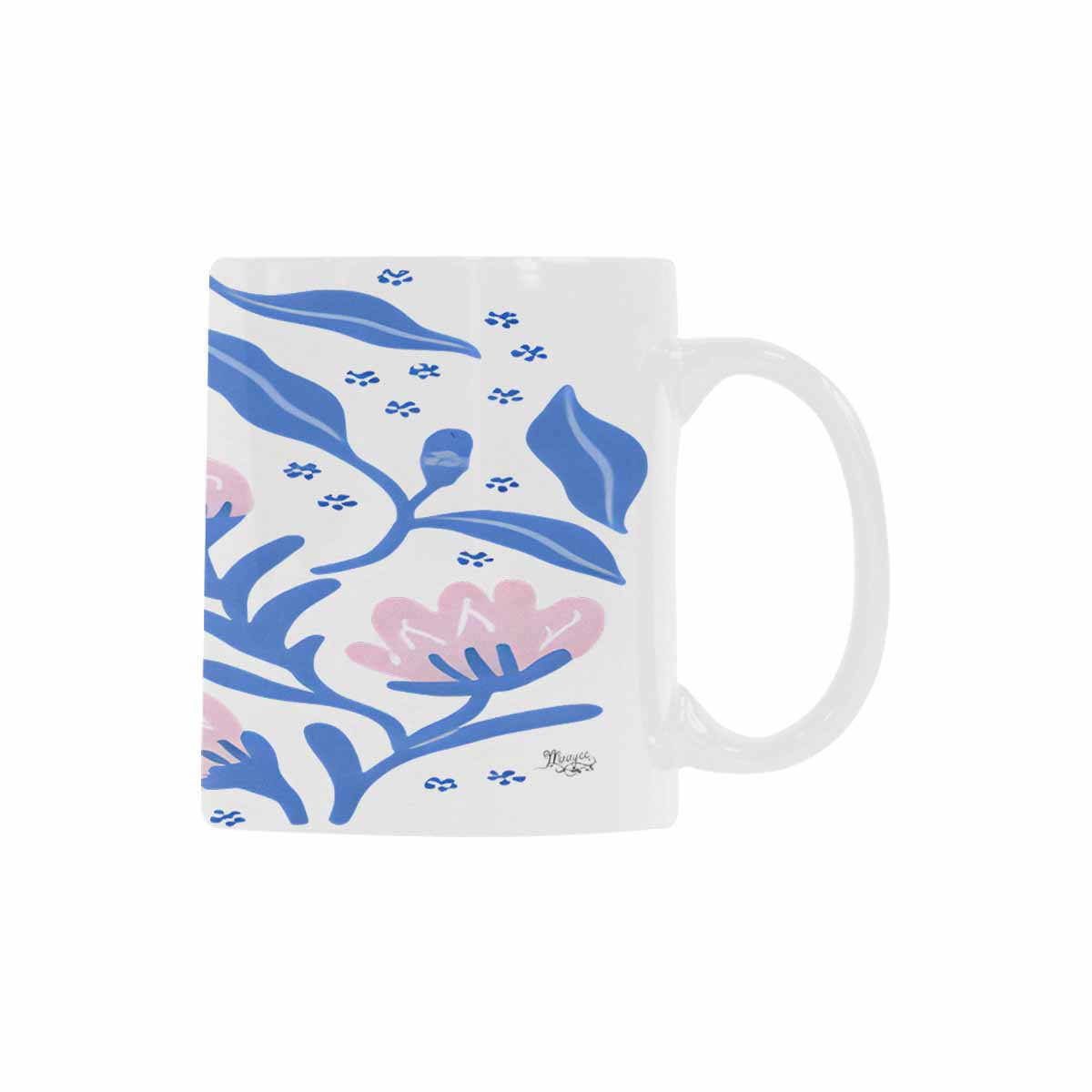 Quality Mug, coffee mug, tea cup, Bright florals, Set 2, design 6