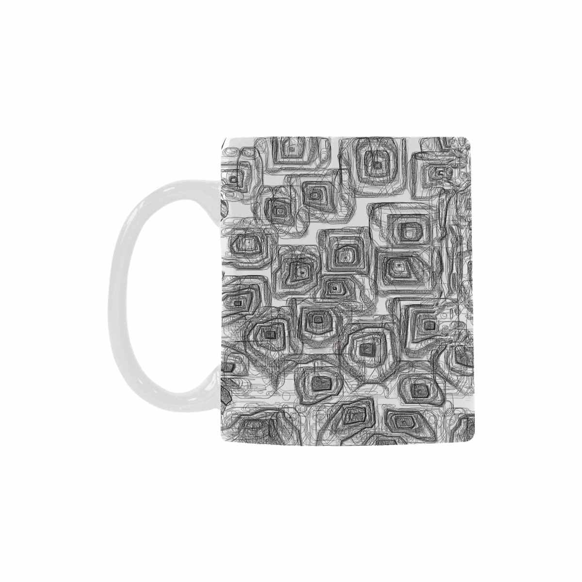 Quality Mug, coffee mug, tea cup, B & W Abstract, Set 1, design 66