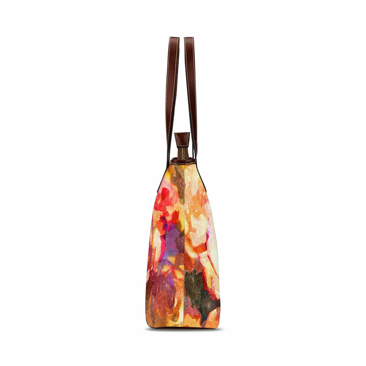 Classic Fabric handbag, watercolor floral, design 221