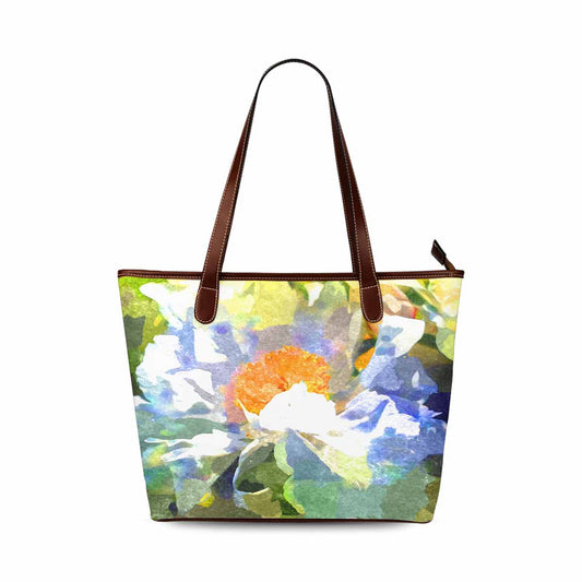 Classic Fabric handbag, watercolor floral, design 173