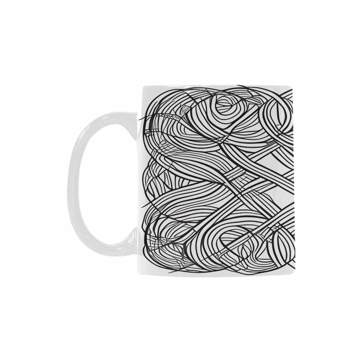 Quality Mug, coffee mug, tea cup, B & W Abstract, Set 1, design 24