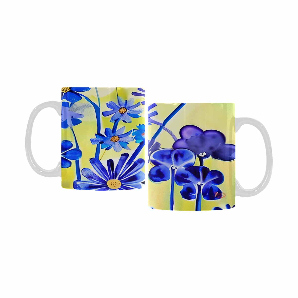 Quality Mug, coffee mug, tea cup, Bright florals, Set 1, Design 146