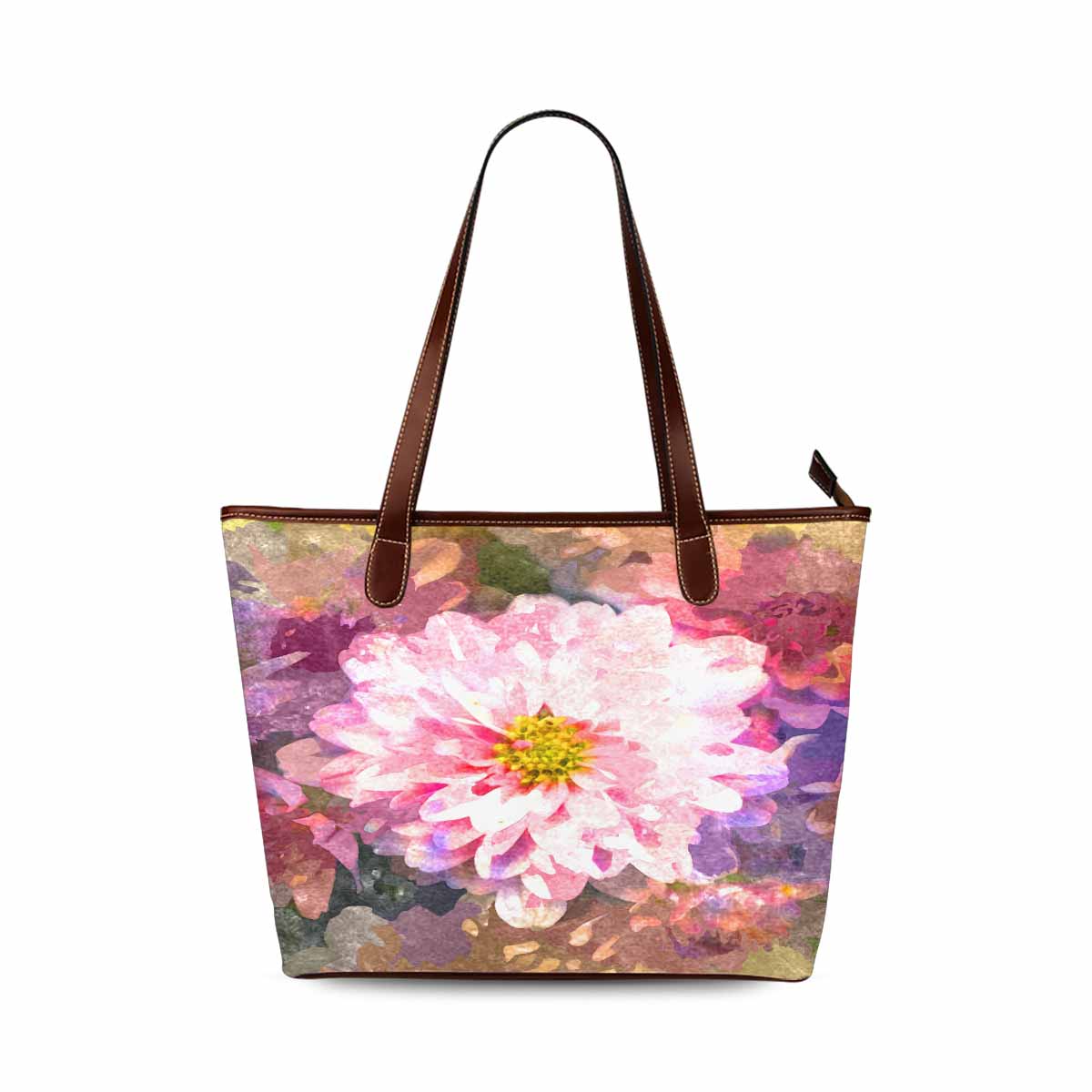 Classic Fabric handbag, watercolor floral, design 32