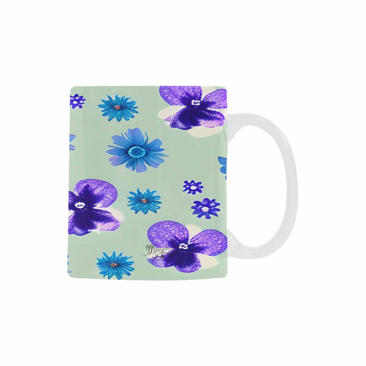Quality Mug, coffee mug, tea cup, Bright florals, Set 1, Design 139