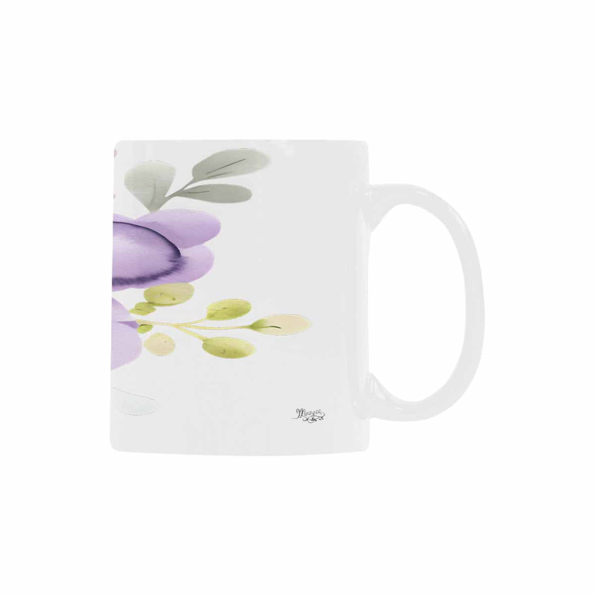 USA made Quality Mug, coffee mug, tea cup, Bright florals, Set 2, design 28