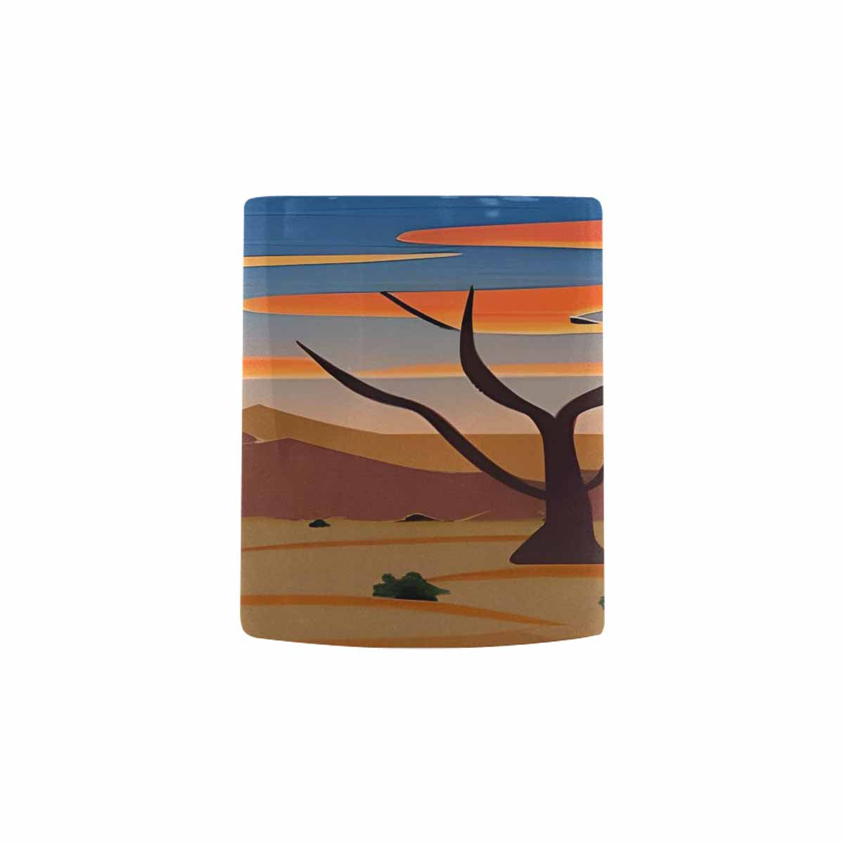 Coffee Mug, tea cup, desert scene, design 82