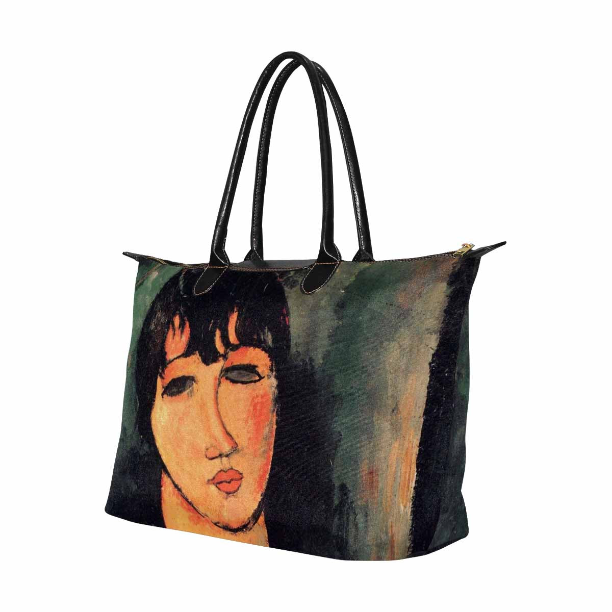 Classic handbag, Modigliani design, choice of 2 colors, Housemaid