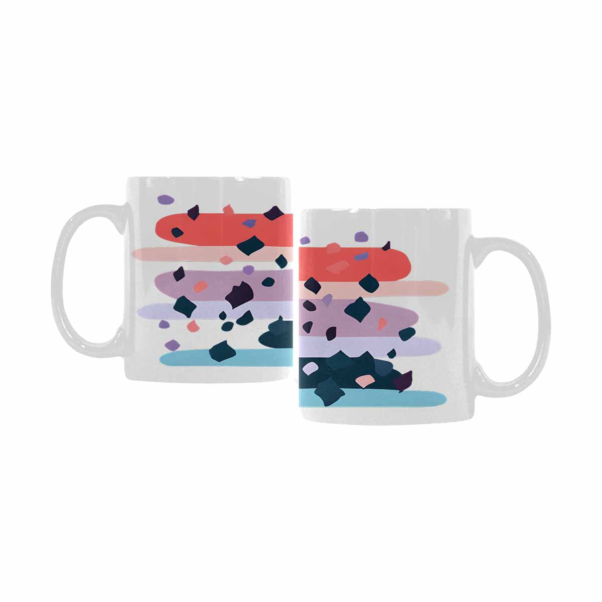 Quality Mug, coffee mug, tea cup, Bold Abstract, Set 1, design 118