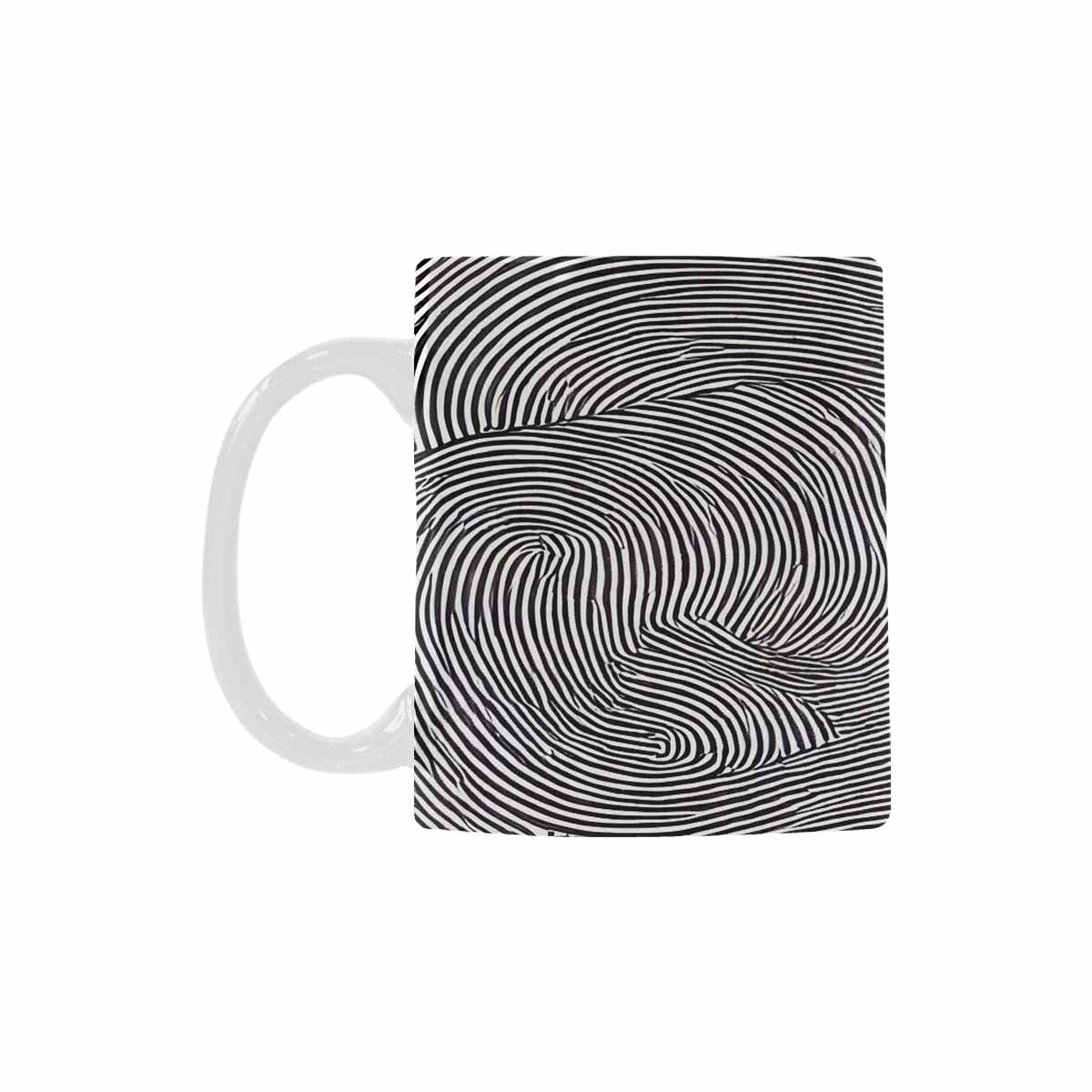 Quality Mug, coffee mug, tea cup, B & W Abstract, Set 1, design 23