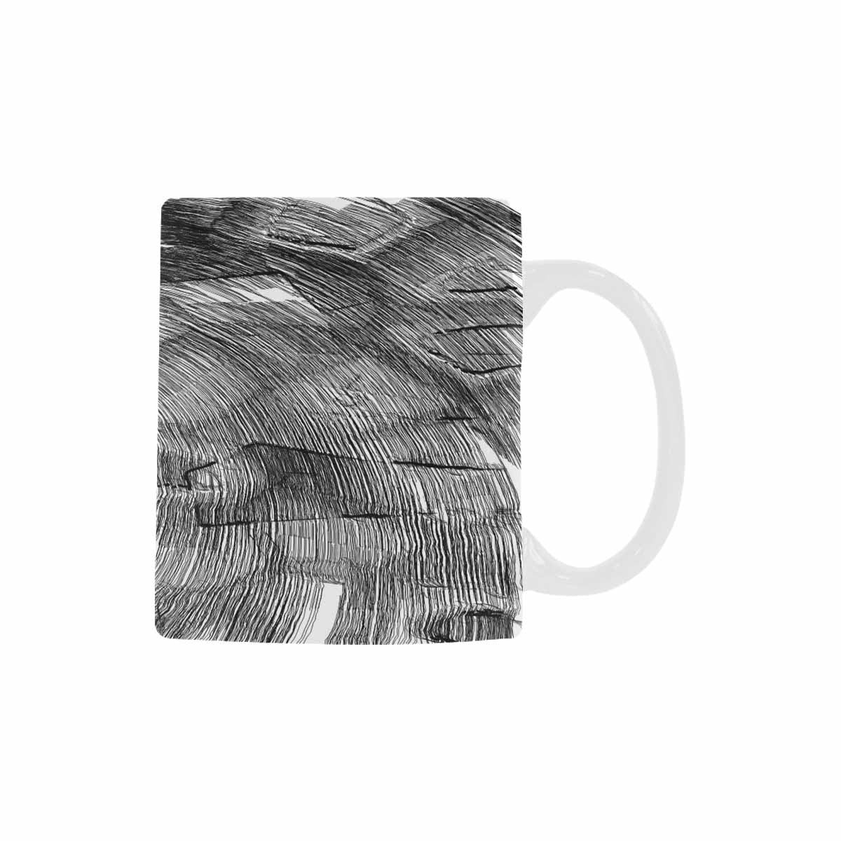 Quality Mug, coffee mug, tea cup, B & W Abstract, Set 1, design 162