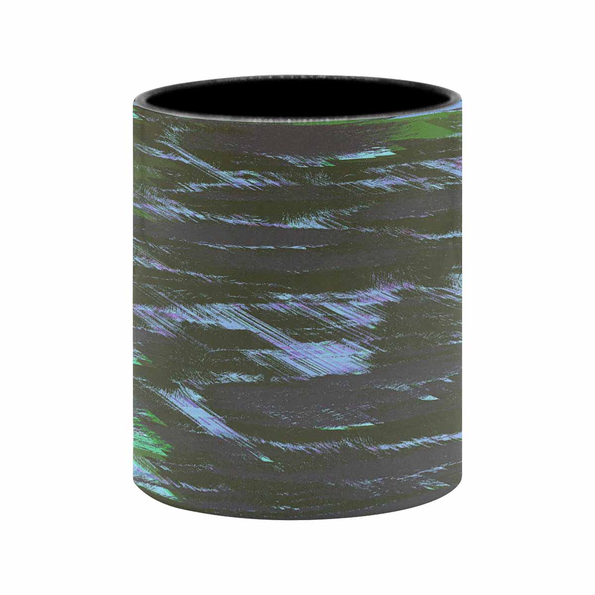 Coffee Mug, tea cup, black core, abstract, design 18